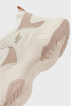 Skechers Bobs Diego Deri Logolu Kalın Taban Sneaker Bayan Ayakkabı 117685 NAT Natürel-Kahverengi