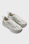 Skechers Bobs Logolu Kalın Tabanlı Sneaker Erkek Ayakkabı 118326 WNT Beyaz-Naturel