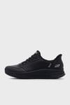 Skechers Bobs Squad 4 Key Look Deri Logolu Kalın Taban Sneaker Kadın Ayakkabı 117740 BBK SİYAH