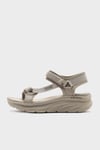 Skechers D Lüx Walker Logolu Cırtlı Kalın Taban Kadın Sandalet 119822 TPE BEJ