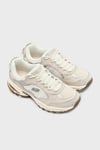 Skechers Deri Karışımlı Logolu Outdoor Bayan Ayakkabı 180247 TPSL Bej-Gümüş