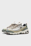 Skechers D'Lites Deri Logolu Sneaker Bayan Ayakkabı 13167 NTOL Bej-Zeytin