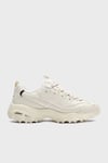 Skechers D'Lites-Fresh Start Deri Logolu Kalın Tabanlı Sneaker Kadın Ayakkabı 11931 OFWT BEYAZ