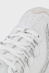Skechers D'Lites - Glimmer Eve Deri Logolu Sneaker Kadın Ayakkabı 13155 WSL BEYAZ-GÜMÜŞ