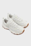 Skechers D'Lites Kalın Taban Logolu Sneaker Erkek Ayakkabı 52675 OFWT BEYAZ