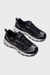 Skechers D'Lites Kapitoneli Hakiki Deri Kalın Taban Sneaker Bayan Ayakkabı 149630 BKSL SİYAH-GÜMÜŞ