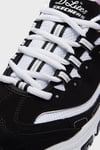 Skechers D'Lites Logolu Kalın Taban Sneaker Kadın Ayakkabı 11930 BKW SİYAH-BEYAZ