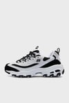 Skechers D'Lites - March Forward Deri ve Süet Karışımlı Sneaker Bayan Ayakkabı 13148 WBK BEYAZ-SİYAH
