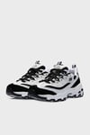 Skechers D'Lites - March Forward Deri ve Süet Karışımlı Sneaker Bayan Ayakkabı 13148 WBK BEYAZ-SİYAH