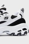 Skechers D'Lites - March Forward Deri ve Süet Karışımlı Sneaker Bayan Ayakkabı 13148 WBK BEYAZ-SİYAH