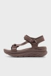 Skechers D'Lux Walker Logolu Cırtlı Kalın Taban Kadın Sandalet 119822 MVE LEYLAK