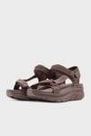 Skechers D'Lux Walker Logolu Cırtlı Kalın Taban Kadın Sandalet 119822 MVE LEYLAK