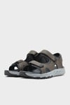 Skechers Escape Logolu Cırt Cırtlı Erkek Sandalet 237588 NTGY Naturel-Gri