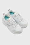 Skechers Fashion Logolu Kalın Tabanlı Sneaker Kadın Ayakkabı 896294TK WSL BEYAZ-GÜMÜŞ