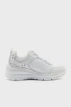 Skechers Fashion Logolu Kalın Tabanlı Sneaker Kadın Ayakkabı 896294TK WSL BEYAZ-GÜMÜŞ