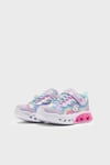 Skechers Flutter Heart Lights - Groovy Swirl Işıklı Cırt Cırtlı Sneaker Kız Çocuk Ayakkabı 303253L LVAQ Lavanta-Açık Mavi