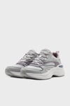 Skechers Hazel Deri Logolu Kalın Taban Sneaker Bayan Ayakkabı 177565 GYMT GRİ