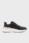 Skechers Hazel Logolu Metalik Detaylı Kalın Taban Sneaker Kadın Ayakkabı 177575 BLK SİYAH