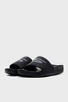 Skechers Hyper Slide - Deriver Kalın Tabanlı Logolu Erkek Terlik 246020 BBK SİYAH