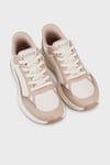Skechers Logolu Memory Foam Sneaker Kadın Ayakkabı 117741 NTMT Naturel-Pudra
