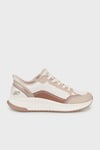 Skechers Logolu Memory Foam Sneaker Kadın Ayakkabı 117741 NTMT Naturel-Pudra