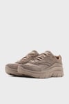 Skechers Modern D'Lux Logolu Süet Detaylı Kalın Taban Seneaker Bayan Ayakkabı 158590 DKTP KOYU BEJ