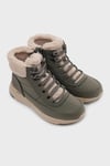 Skechers On-The-Go Stellar-Alpine Adventure Su Geçirmez Kalın Taban Bot Bayan Ayakkabı 144756 OLV Zeytin Yeşil