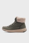 Skechers On-The-Go Stellar-Alpine Adventure Su Geçirmez Kalın Taban Bot Bayan Ayakkabı 144756 OLV Zeytin Yeşil