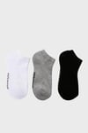 Skechers Pamuklu Logolu 3 Pack Unisex Çorap S221512 971 SİYAH-BEYAZ-GRİ