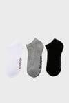 Skechers Pamuklu Logolu 3 Pack Unisex Çorap S221512 971 SİYAH-BEYAZ-GRİ