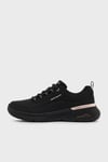 Skechers Skech-Air Dynamight 2.0 Hakiki Deri Logolu Bağcıklı Sneaker Bayan Ayakkabı 150373 TKBKRG Siyah-Pembe Altın