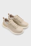 Skechers Skech-Air Dynamight 2.0 Hakiki Deri Logolu Bağcıklı Sneaker Bayan Ayakkabı 150373 TKNTGD Natural-Gold