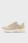 Skechers Skech-Air Dynamight 2.0 Hakiki Deri Logolu Bağcıklı Sneaker Bayan Ayakkabı 150373 TKNTGD Natural-Gold