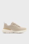 Skechers Skech-Air Dynamight 2.0 Hakiki Deri Logolu Bağcıklı Sneaker Bayan Ayakkabı 150373 TKNTGD Natural-Gold