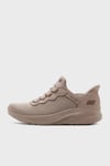 Skechers Slip İns Logolu File Detaylı Sneaker Bayan Ayakkabı 117500 TAN BEJ
