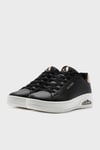 Skechers Uno Court-Courted Air Hakiki Deri Logolu Bağcıklı Sneaker Kadın Ayakkabı 177700 BLK SİYAH