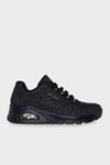 Skechers Uno-Kat Leopar Desenli Sneaker Kadın Ayakkabı 177144 BBK SİYAH