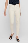 Skinny Fit Onlblush Pamuklu Skinny Fit Jeans Kadın Kot Pantolon 15218655 EKRU
