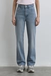 Sky Pamuklu Straight Fit Yüksek Bel Jeans Kadın Kot Pantolon 1010627-87795 MAVİ