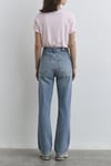 Sky Pamuklu Straight Fit Yüksek Bel Jeans Kadın Kot Pantolon 1010627-87795 MAVİ