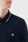 Slim Fit % 100 Pamuk Düğmeli Erkek Polo Yaka T Shirt 066039-30651 LACİVERT