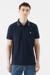 Slim Fit % 100 Pamuk Düğmeli Erkek Polo Yaka T Shirt 066039-30651 LACİVERT