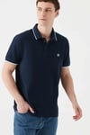 Slim Fit % 100 Pamuk Düğmeli Erkek Polo Yaka T Shirt 066039-30651 LACİVERT