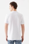 Slim Fit % 100 Pamuk Düğmeli Polo T Shirt Erkek Polo Yaka T Shirt 064946-27879 BEYAZ