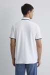 Slim Fit % 100 Pamuk Düğmeli Polo T Shirt Erkek Polo Yaka T Shirt 066039-620 BEYAZ