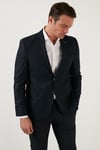 Slim Fit 6 Drop Çift Yırtmaçlı Blazer Erkek Ceket 216SERARDO LACİVERT