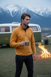 Slim Fit Anti-Pilling Tüylenme Yapmayan Bato Yaka Kışlık Şardonlu Erkek Polar 5906001 HARDAL