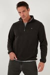 Slim Fit Anti-Pilling Tüylenme Yapmayan Şardonlu Soğuk Geçirmez  2'li Paket Erkek Polar 5906001S2 Antrasit-Benetton