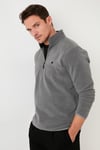 Slim Fit Anti-Pilling Tüylenme Yapmayan Şardonlu Soğuk Geçirmez  2'li Paket Erkek Polar 5906001S2 GRİ-GRİ