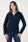 Slim Fit Anti-Pilling Tüylenme Yapmayan Fermuarlı Cepli  Hırka Kadın Polar 5907002 LACİVERT